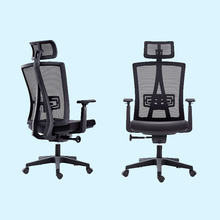 High Back Adjustable Office Chair Contemporary Ergonomic Desk Chair Clearhalo 'furn' 'furn_office_chair' 'Furniture' 'Office Chairs' 'Office Furniture' 'office_chair' 5869624