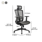 High Back Adjustable Office Chair Contemporary Ergonomic Desk Chair Clearhalo 'furn' 'furn_office_chair' 'Furniture' 'Office Chairs' 'Office Furniture' 'office_chair' 5869642