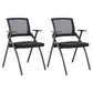 Contemporary Conference Chair Mid-Back Ergonomic Office Chair Black Without Writing Pad 2 Piece Set Clearhalo 'furn' 'furn_office_chair' 'Furniture' 'Office Chairs' 'Office Furniture' 'office_chair' 5869810