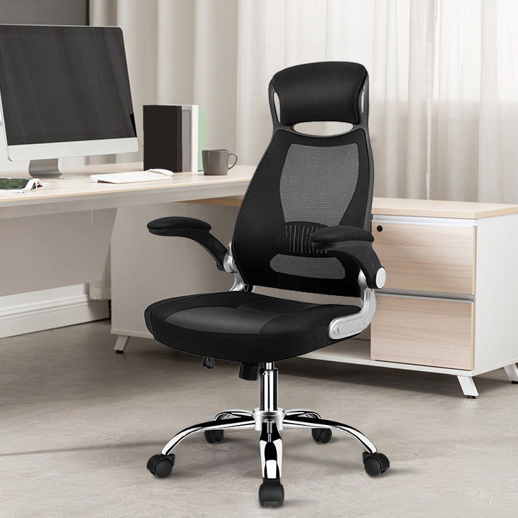 Modern Adjustable Arms Breathable AirGrid Chair Height-adjustable Office Chair Clearhalo 'furn' 'furn_office_chair' 'Furniture' 'Office Chairs' 'Office Furniture' 'office_chair' 5869906