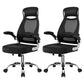 Modern Adjustable Arms Breathable AirGrid Chair Height-adjustable Office Chair Black Cotton 2 Piece Set Clearhalo 'furn' 'furn_office_chair' 'Furniture' 'Office Chairs' 'Office Furniture' 'office_chair' 5869909