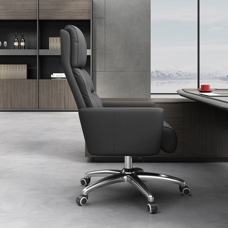 Chaise de bras à bras fixe moderne-chaise de bureau réglable avec roues avec roues