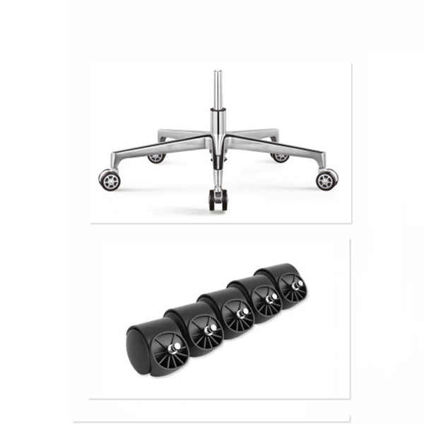 Chaise de bras à bras fixe moderne-chaise de bureau réglable avec roues avec roues