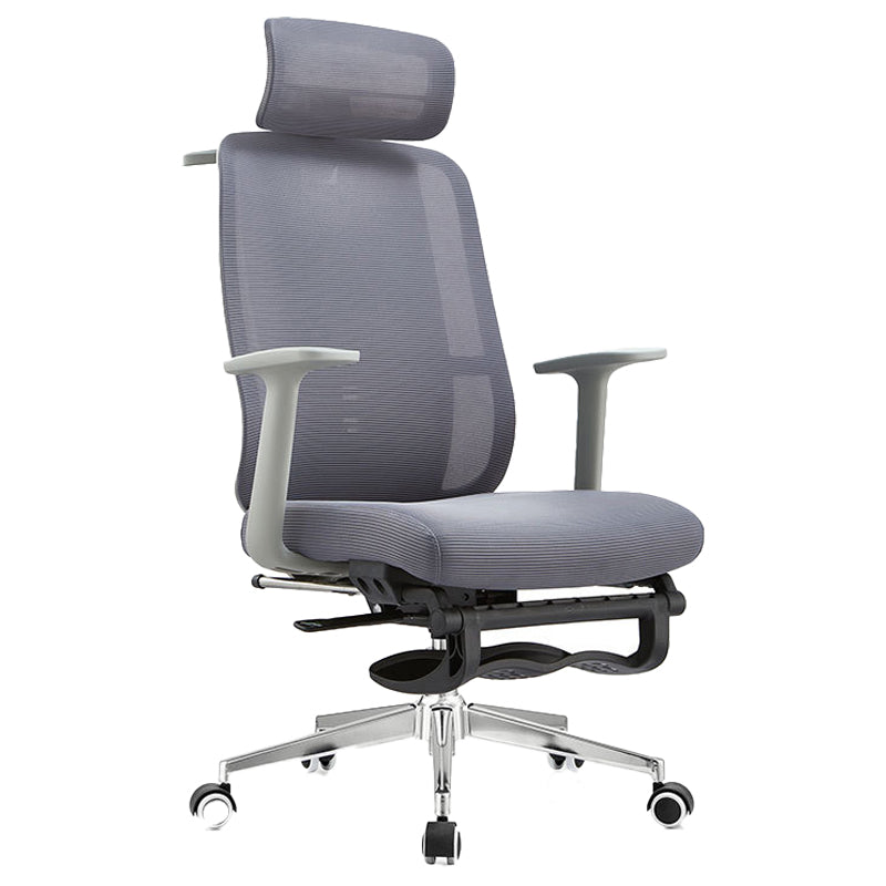 Adjustable Office Chair Contemporary High Back Adjustable Arms Desk Chair Grey 1 Piece Clearhalo 'furn' 'furn_office_chair' 'Furniture' 'Office Chairs' 'Office Furniture' 'office_chair' 5870053