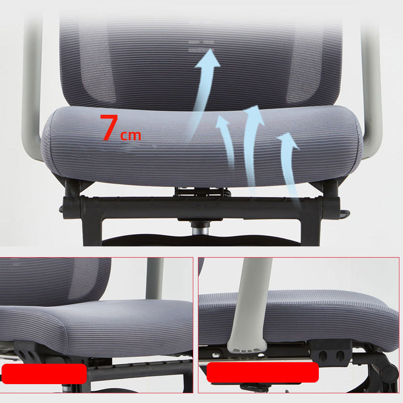 Adjustable Office Chair Contemporary High Back Adjustable Arms Desk Chair Clearhalo 'furn' 'furn_office_chair' 'Furniture' 'Office Chairs' 'Office Furniture' 'office_chair' 5870058