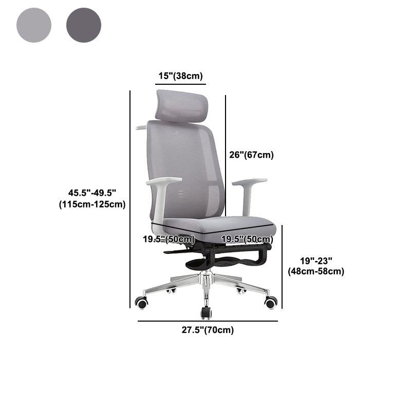 Adjustable Office Chair Contemporary High Back Adjustable Arms Desk Chair Clearhalo 'furn' 'furn_office_chair' 'Furniture' 'Office Chairs' 'Office Furniture' 'office_chair' 5870065
