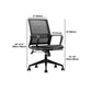 Contemporary High Back Office Chair Black Task Microfiber Chair Clearhalo 'furn' 'furn_office_chair' 'Furniture' 'Office Chairs' 'Office Furniture' 'office_chair' 5870082