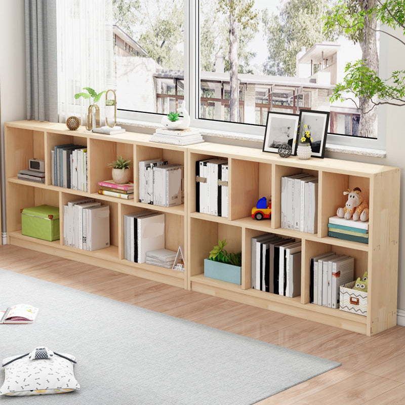 Contemporary Shelf Bookcase Wooden Closed Back Bookshelf for Home Clearhalo 'Bookcases' 'furn' 'furn_bookcases' 'Furniture' 'Office Furniture' 5870147