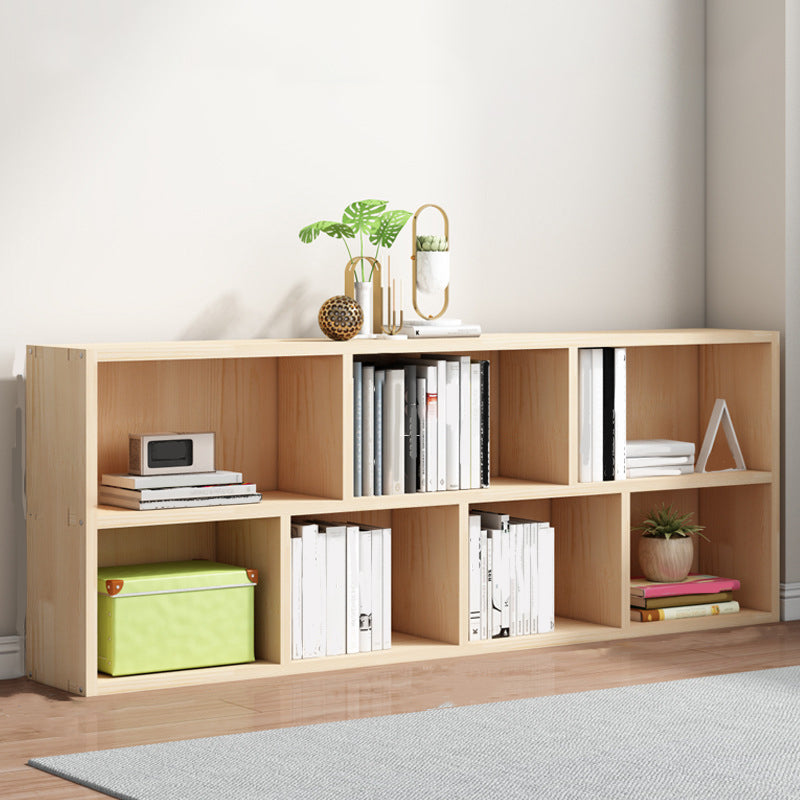Contemporary Shelf Bookcase Wooden Closed Back Bookshelf for Home 63"L x 9.4"W x 23.6"H Clearhalo 'Bookcases' 'furn' 'furn_bookcases' 'Furniture' 'Office Furniture' 5870151
