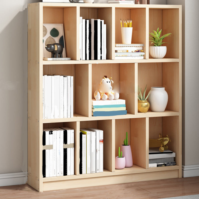 Contemporary Shelf Bookcase Wooden Closed Back Bookshelf for Home 39.4"L x 11.8"W x 45.7"H Clearhalo 'Bookcases' 'furn' 'furn_bookcases' 'Furniture' 'Office Furniture' 5870153