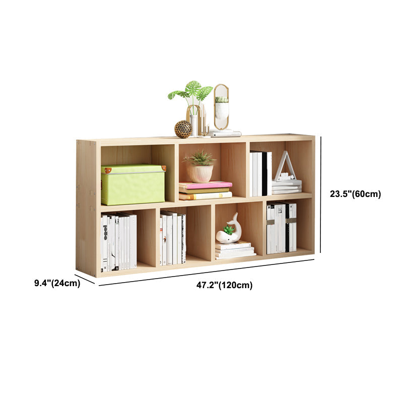 Contemporary Shelf Bookcase Wooden Closed Back Bookshelf for Home Clearhalo 'Bookcases' 'furn' 'furn_bookcases' 'Furniture' 'Office Furniture' 5870173