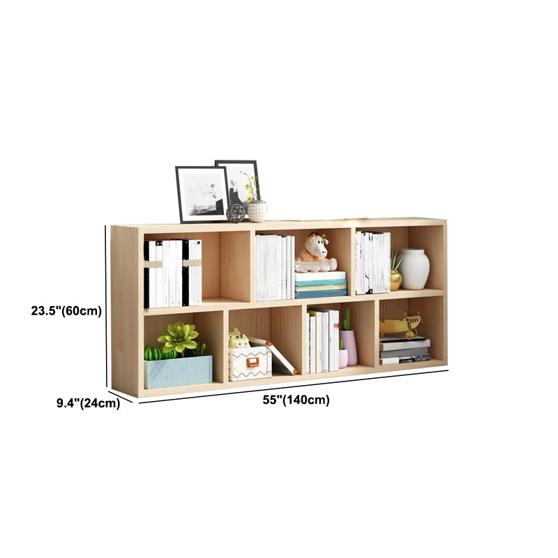 Contemporary Shelf Bookcase Wooden Closed Back Bookshelf for Home Clearhalo 'Bookcases' 'furn' 'furn_bookcases' 'Furniture' 'Office Furniture' 5870174