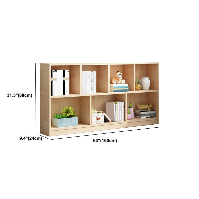 Contemporary Shelf Bookcase Wooden Closed Back Bookshelf for Home Clearhalo 'Bookcases' 'furn' 'furn_bookcases' 'Furniture' 'Office Furniture' 5870179