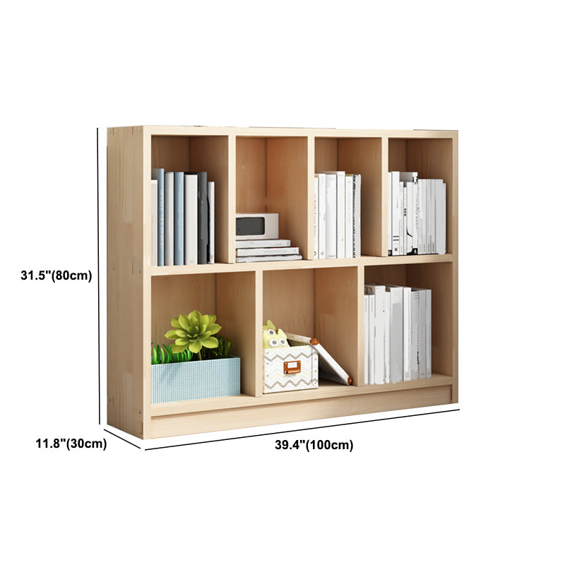 Contemporary Shelf Bookcase Wooden Closed Back Bookshelf for Home Clearhalo 'Bookcases' 'furn' 'furn_bookcases' 'Furniture' 'Office Furniture' 5870180