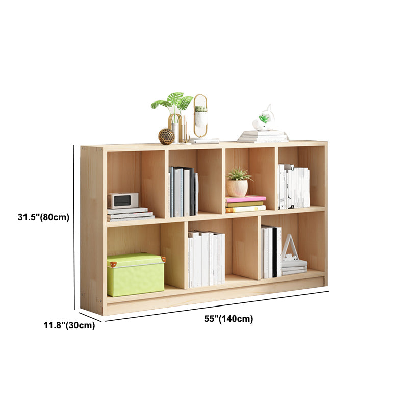 Contemporary Shelf Bookcase Wooden Closed Back Bookshelf for Home Clearhalo 'Bookcases' 'furn' 'furn_bookcases' 'Furniture' 'Office Furniture' 5870182