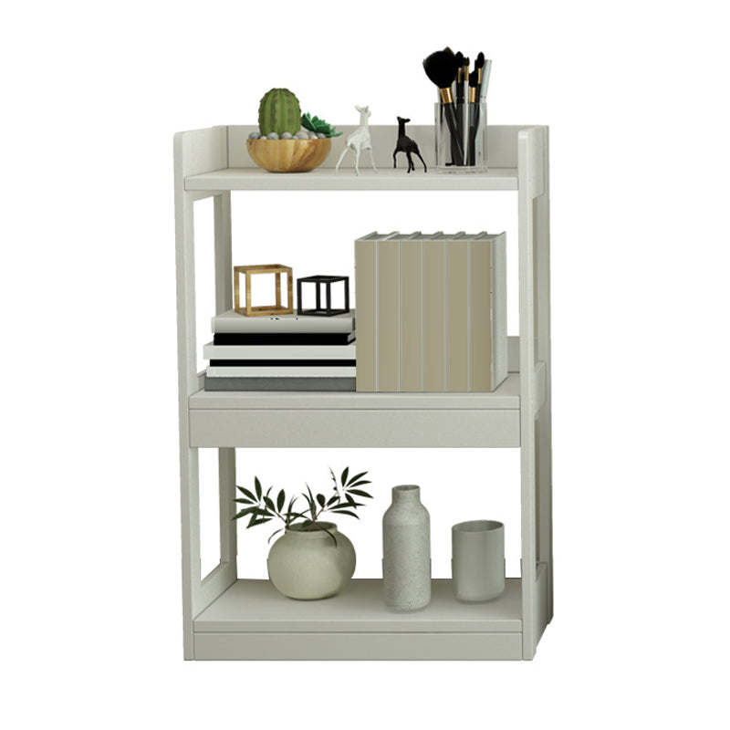 Open Shelf Storage and Display Shelves Bookcase Modern Wooden Bookshelf for Living Room 23.6"L x 11.0"W x 37.4"H Off-White Clearhalo 'Bookcases' 'furn' 'furn_bookcases' 'Furniture' 'Office Furniture' 5870296