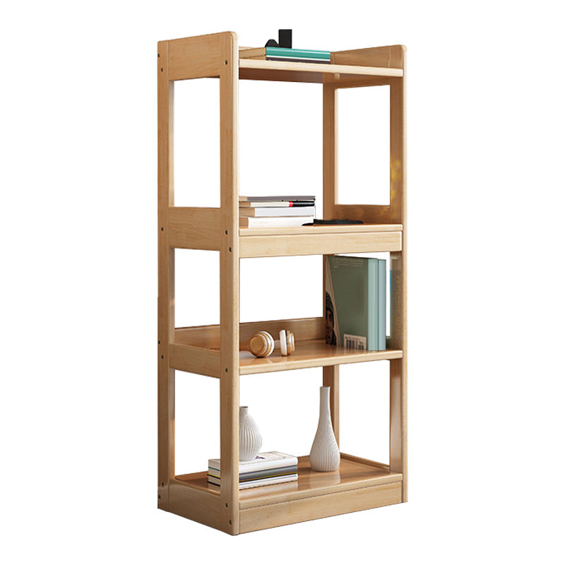 Open Shelf Storage and Display Shelves Bookcase Modern Wooden Bookshelf for Living Room 23.6"L x 11.0"W x 49.8"H Natural Clearhalo 'Bookcases' 'furn' 'furn_bookcases' 'Furniture' 'Office Furniture' 5870303