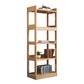 Open Shelf Storage and Display Shelves Bookcase Modern Wooden Bookshelf for Living Room 23.6"L x 11.0"W x 62.2"H Natural Clearhalo 'Bookcases' 'furn' 'furn_bookcases' 'Furniture' 'Office Furniture' 5870305