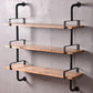 7.9" W Pine Bookcase Wall Mounted Modern Horizontal Book Shelf