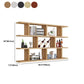 3-Shelf Modern and Contemporary Wood Bookcase Wall Mounted Book Shelf for Living Room
