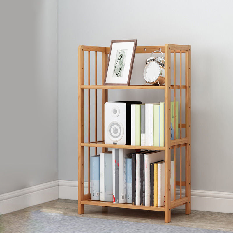 Modernes natürliches Buchregal Bambus offenes Regalbuch für Zuhause