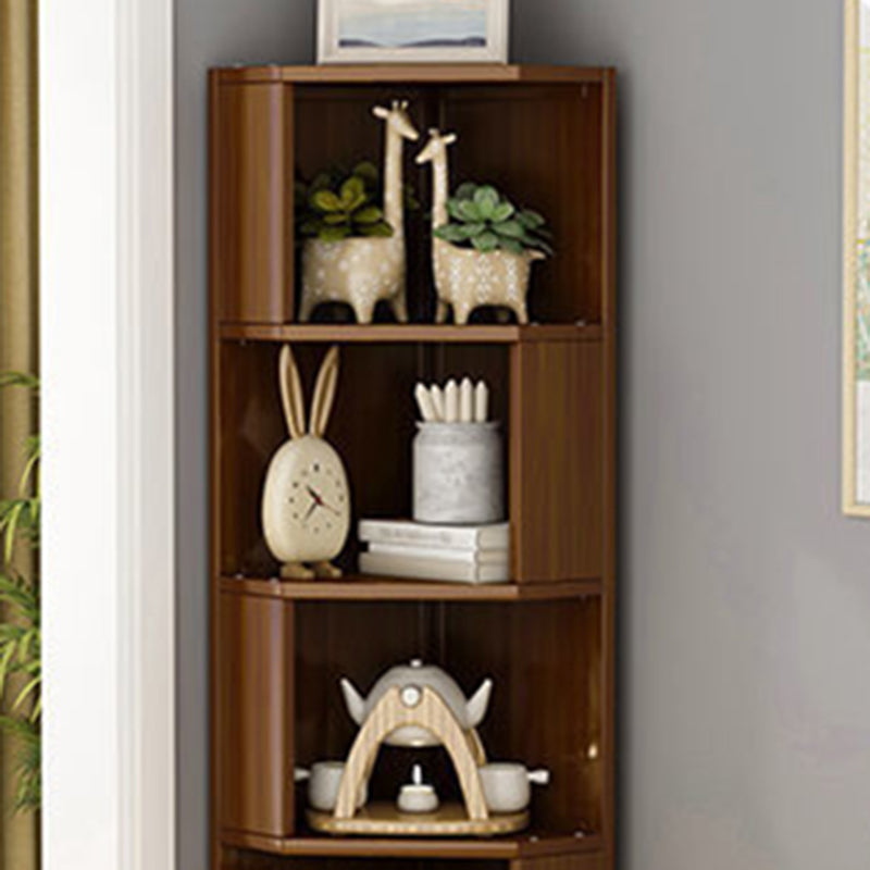 Moderne solide bamboe boekenkast stapelbare boekenplank voor thuiskantoor