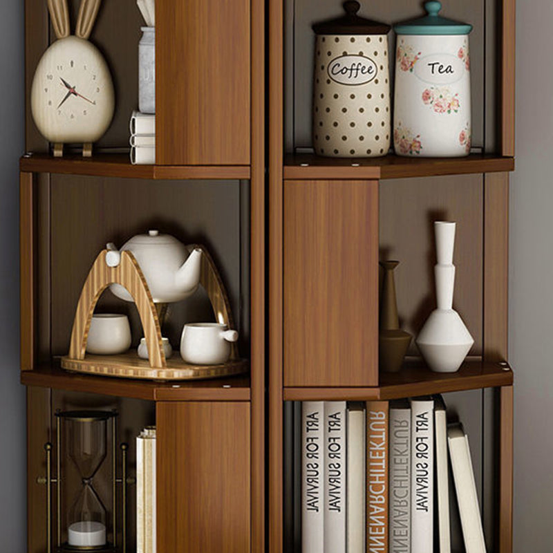 Moderne solide bamboe boekenkast stapelbare boekenplank voor thuiskantoor