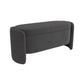 Modern Flip Top Bench Faux Leather Solid Color Bench for Bedroom 39"L x 16"W x 17"H Dark Gray Clearhalo 'Benches' 'Chairs & Seating' 'furn' 'furn_benches' 'Furniture' 'Living Room Furniture' 5870506