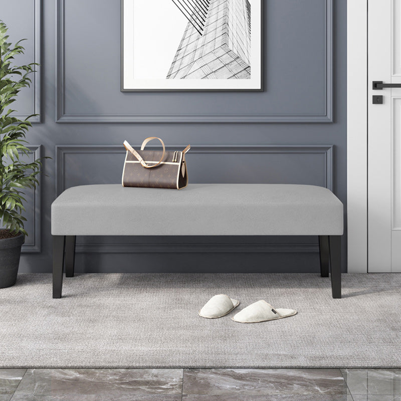 15.7" W Modern Manufactured Wood Bench Cushioned Seating Bench Light Gray Clearhalo 'Benches' 'Chairs & Seating' 'furn' 'furn_benches' 'Furniture' 'Living Room Furniture' 5870528