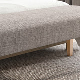 15.7" W Modern Manufactured Wood Bench Cushioned Seating Bench Clearhalo 'Benches' 'Chairs & Seating' 'furn' 'furn_benches' 'Furniture' 'Living Room Furniture' 5870533