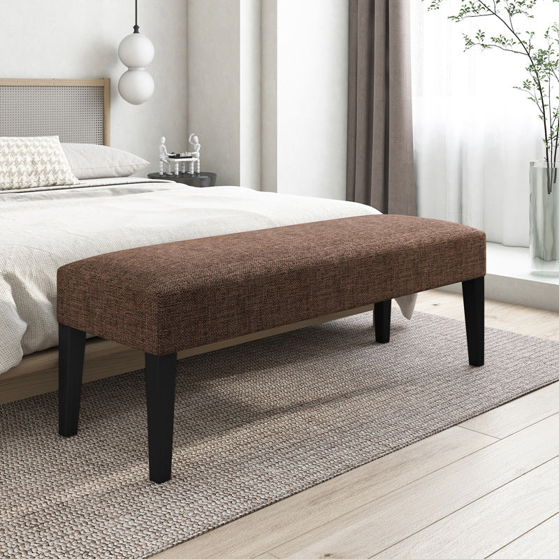 15.7" W Modern Manufactured Wood Bench Cushioned Seating Bench Coffee Clearhalo 'Benches' 'Chairs & Seating' 'furn' 'furn_benches' 'Furniture' 'Living Room Furniture' 5870536