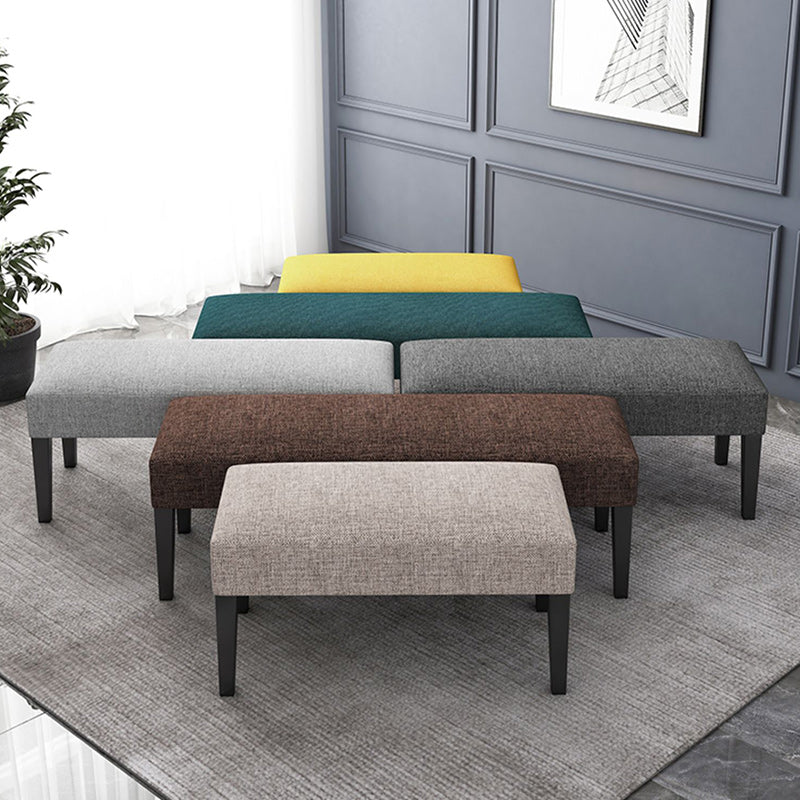 15.7" W Modern Manufactured Wood Bench Cushioned Seating Bench Clearhalo 'Benches' 'Chairs & Seating' 'furn' 'furn_benches' 'Furniture' 'Living Room Furniture' 5870540