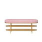 13.78" W 17.71" H Glam Entryway Bench Foam Bench with 2 Shelves Clearhalo 'Benches' 'Chairs & Seating' 'furn' 'furn_benches' 'Furniture' 'Living Room Furniture' 5870550