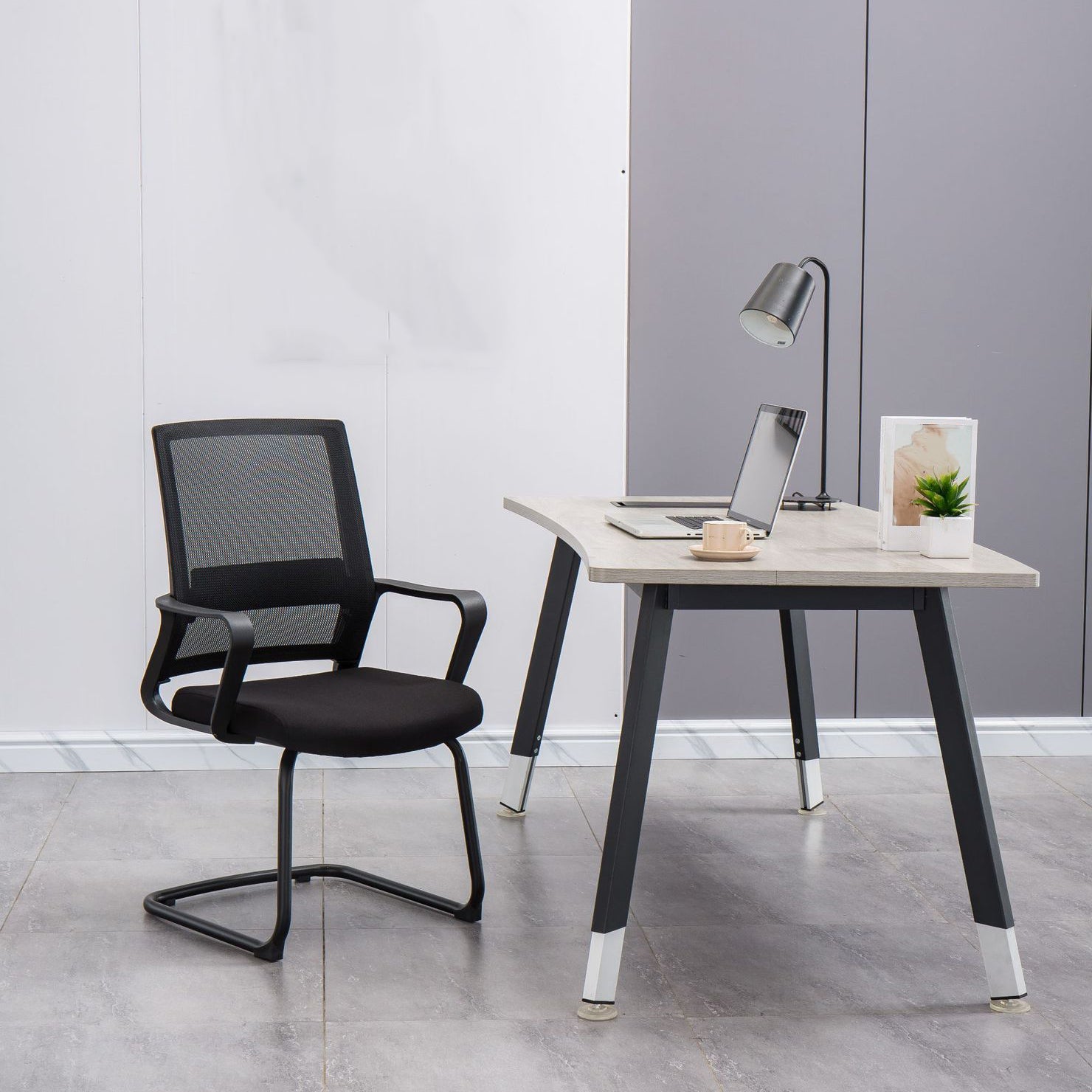 Contemporary Arm Chair Fixed Arms No Distressing Black Office Chair Clearhalo 'furn' 'furn_office_chair' 'Furniture' 'Office Chairs' 'Office Furniture' 'office_chair' 5870571