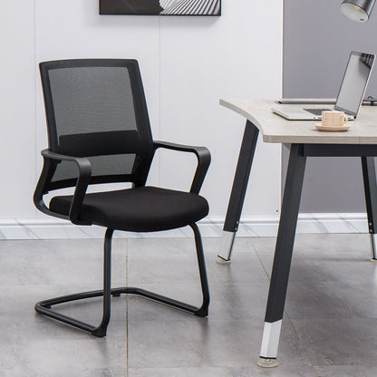 Contemporary Arm Chair Fixed Arms No Distressing Black Office Chair 1 Piece Casters Not Included Clearhalo 'furn' 'furn_office_chair' 'Furniture' 'Office Chairs' 'Office Furniture' 'office_chair' 5870576