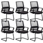 Contemporary Arm Chair Fixed Arms No Distressing Black Office Chair 6 Piece Set Casters Not Included Clearhalo 'furn' 'furn_office_chair' 'Furniture' 'Office Chairs' 'Office Furniture' 'office_chair' 5870583