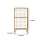 Libreria in acciaio con ripiani da 12 "W Gold Chiusure Back Bookcase per soggiorno