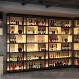 Rack de vin industriel en métal Planchage à vin horizontal avec étagère