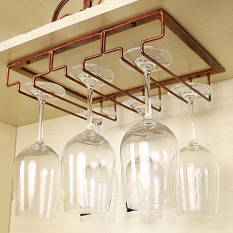 Porte-traits suspendu en métal et stémoiserie rack de verre de rail industriel