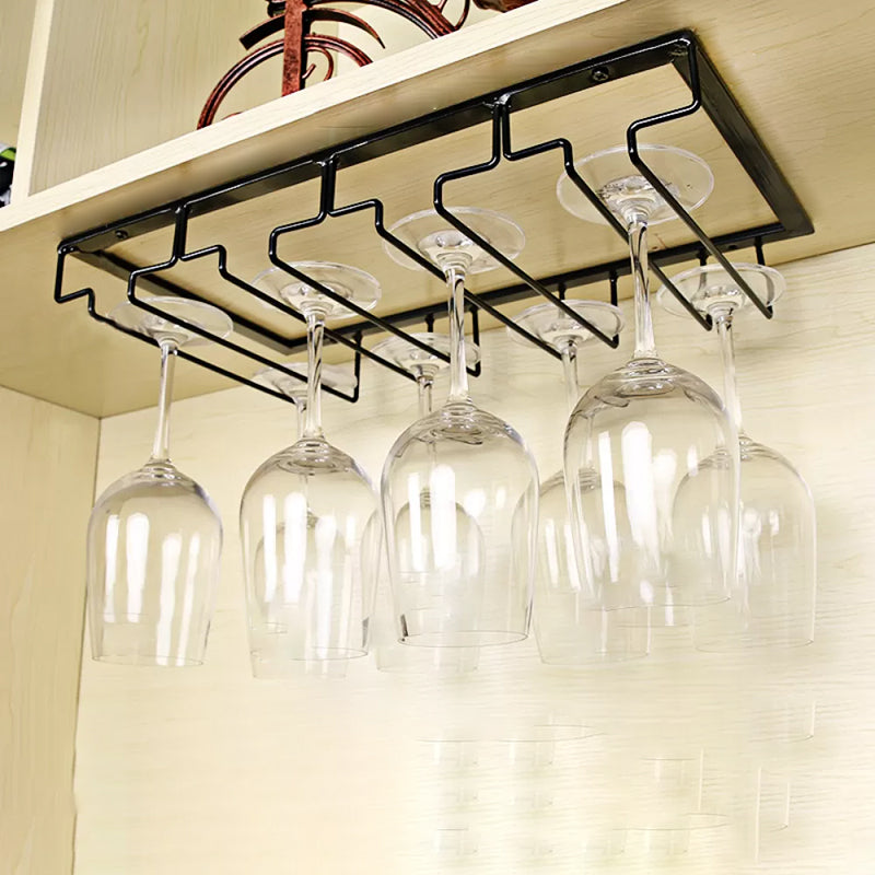 Soporte de vidrio colgante de metal y soporte de vidrio de un solo riel individual