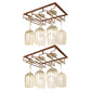 Metal Hanging Glass & Stemware Holder Industrial Single Rail Glass Rack