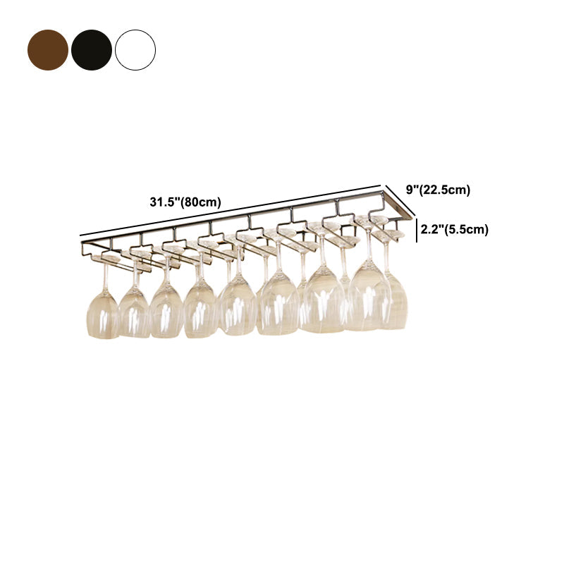 Soporte de vidrio colgante de metal y soporte de vidrio de un solo riel individual
