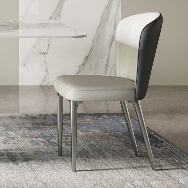 Contemporary Rectangle Dining Table Set Sintered Stone 1/4/7/8 Pieces Dining Set Clearhalo 'Dining Room Sets' 'Dining Tables & Seating' 'dining_room_set' 'furn' 'furn_dining_room_set' 'Furniture' 'Kitchen & Dining Furniture' 5870871