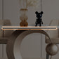 Juego de comedor Glam de piedra sinterizada, rectangular, 1/3/4/6/7 piezas, con base de pedestal