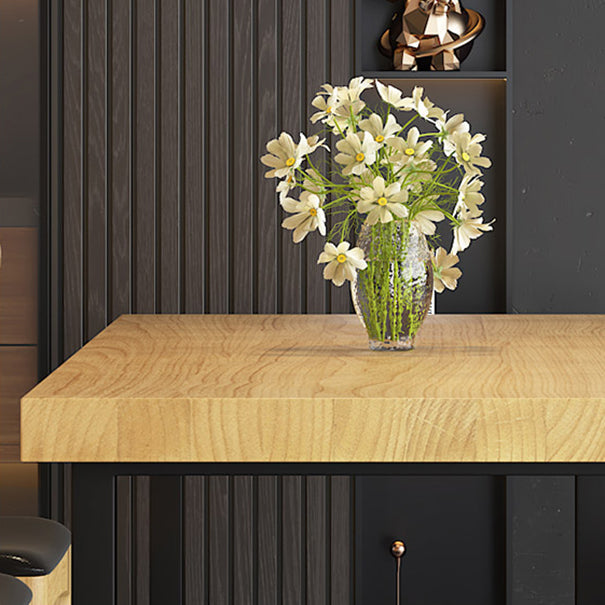 Modern Dining Set 1/2/5 Pieces Rectangle Pine Wood Dining Table for Dining Room