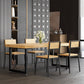 Modern Dining Set 1/2/5 Pieces Rectangle Pine Wood Dining Table for Dining Room