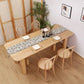 Modern Dining Set 1/5/7 Pieces Rectangle Pine Wood Dining Table for Living Room 5 Pieces: Table, 4 Wood Chairs Clearhalo 'Dining Room Sets' 'Dining Tables & Seating' 'dining_room_set' 'furn' 'furn_dining_room_set' 'Furniture' 'Kitchen & Dining Furniture' 5870945