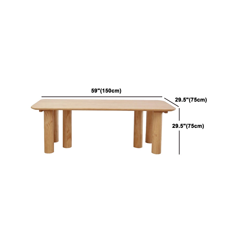 Modern Dining Set 1/5/7 Pieces Rectangle Pine Wood Dining Table for Living Room Clearhalo 'Dining Room Sets' 'Dining Tables & Seating' 'dining_room_set' 'furn' 'furn_dining_room_set' 'Furniture' 'Kitchen & Dining Furniture' 5870958