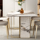 Glam Sintered Stone Dining Set Rectangle 1/3/4/5/6 Pieces Dining Set