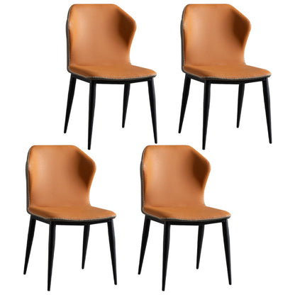 デザイナーの長方形1/4/5/6ピースディネットセット黒い石と金属製のダイニングテーブルセット